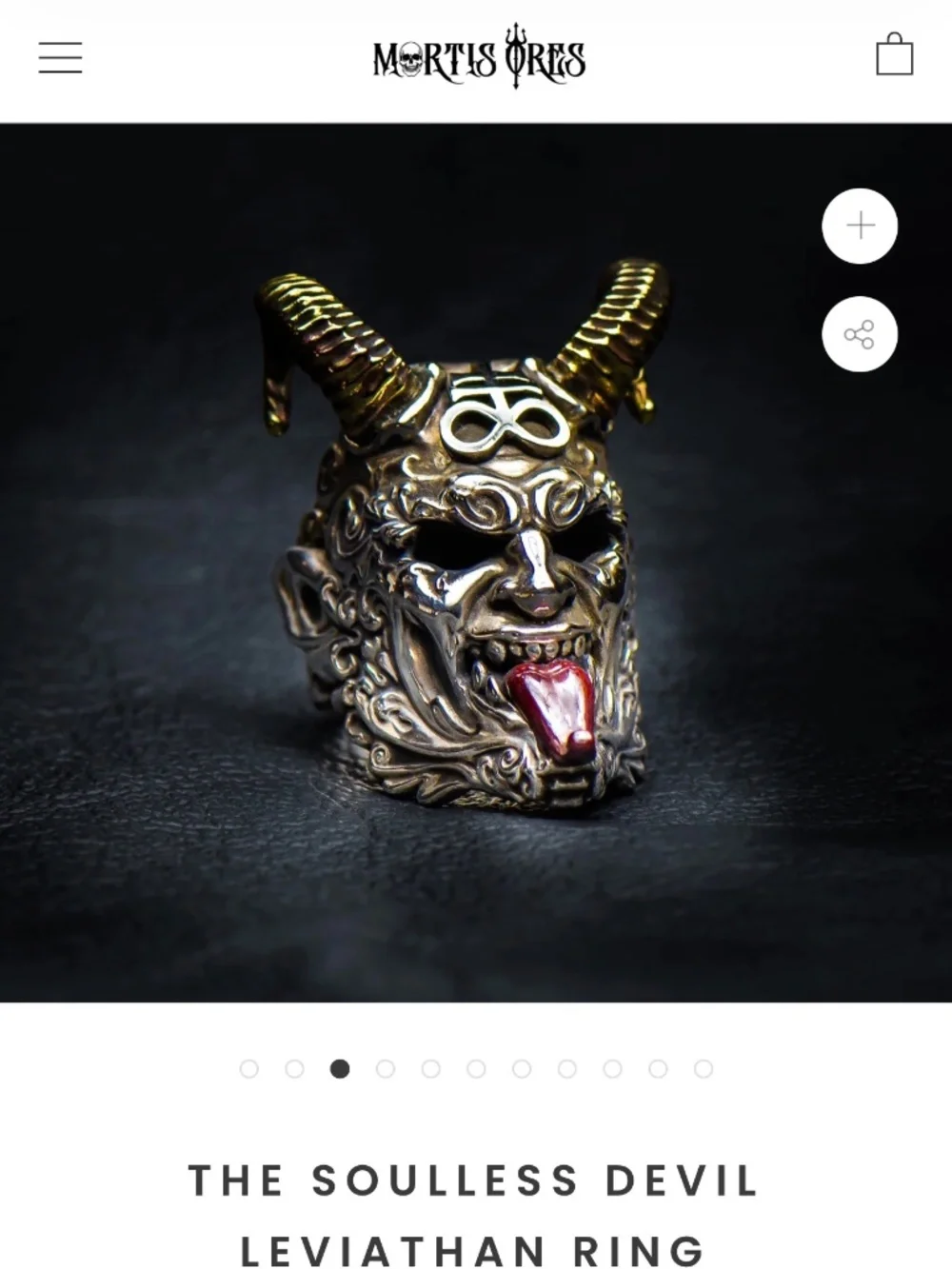 THE SOULLESS DEVIL LEVIATHAN RING by Mortis Ores